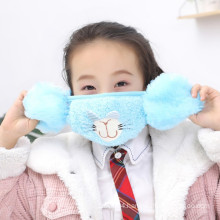 Children Cartoon Pretty Mask  Winter Warm Party  Cloth Mask